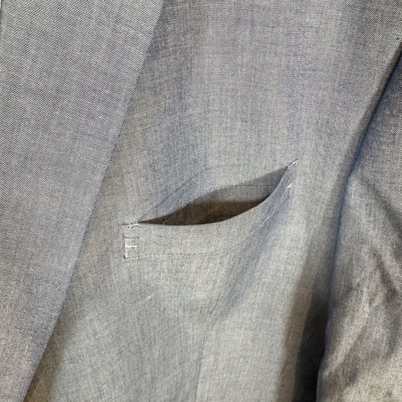 Southern Pines XL Blue Sport Coat Two Button Jacket 100% Cotton Easter Men’s - Picture 13 of 16